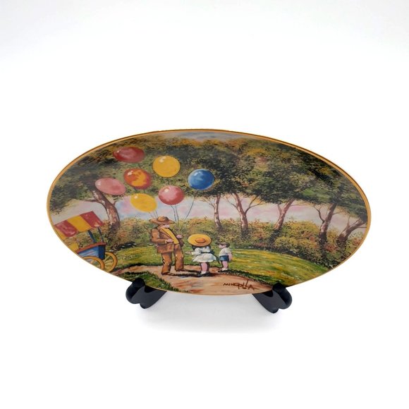 The Balloon Man Artist Plate By Dominic Mingolla Calhouns Collector Society 1979 - Picture 4 of 8